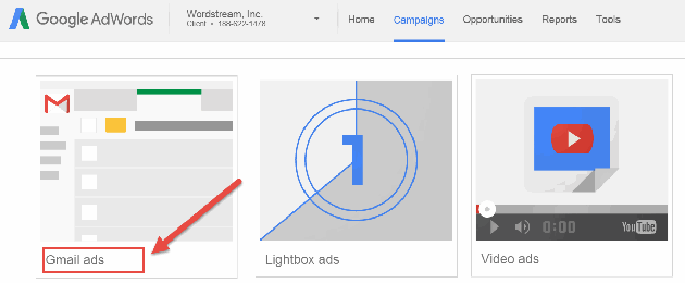 Quảng cáo gmail
